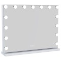 UNIQ XL Hollywood Vanity Espejo de tocador con 15 bombillas LED y función táctil - Blanco